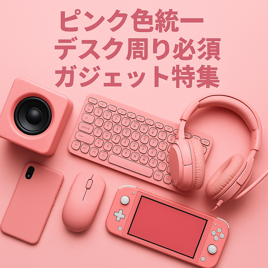 ピンク色統一 デスク周り必須ガジェット特集