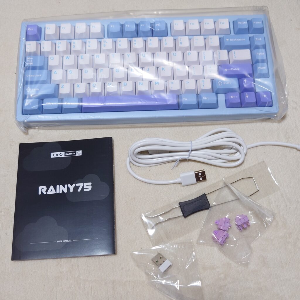 WOBKEY Rainy 75 内容物