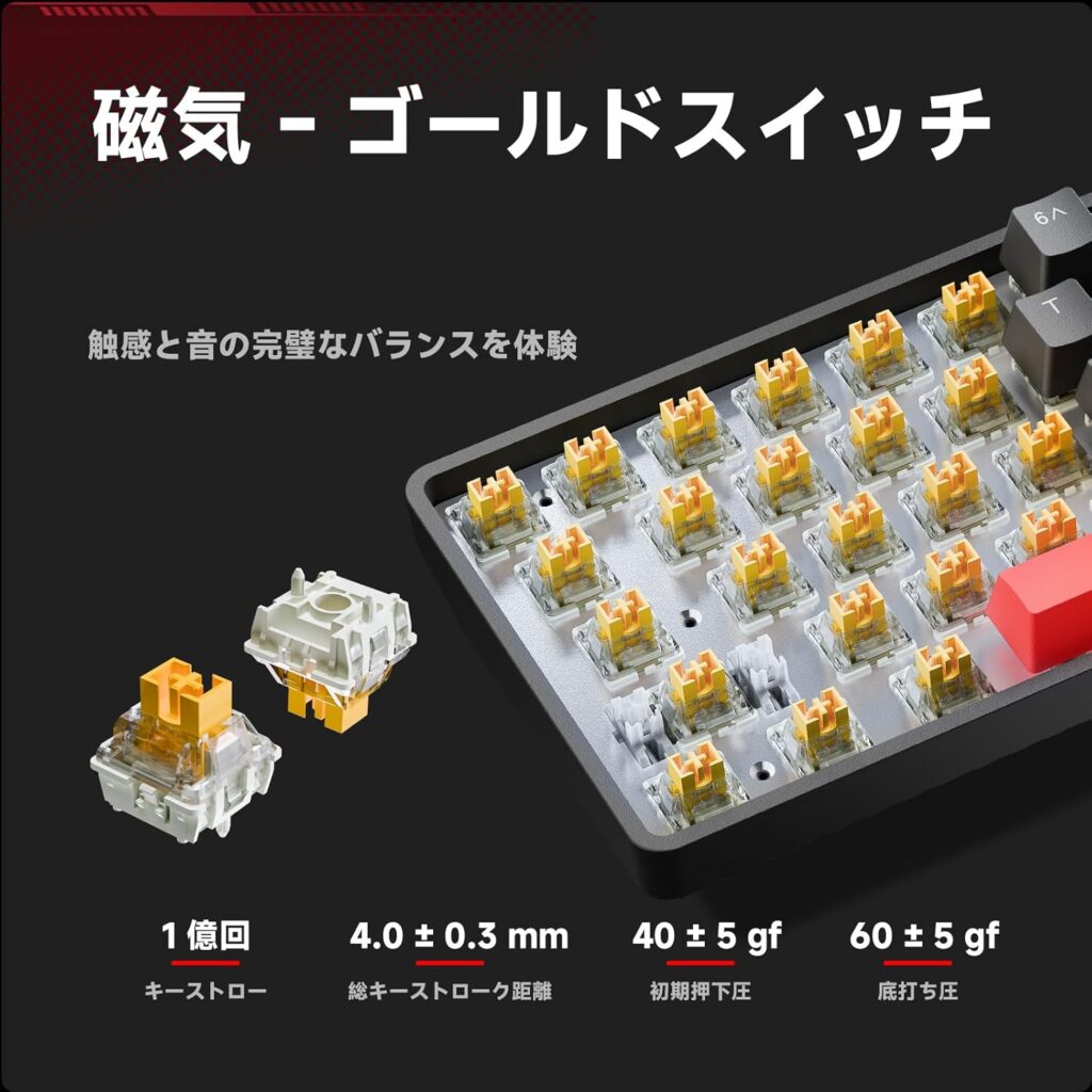 DIERYA x TMKB T68 磁気ゴールドスイッチ