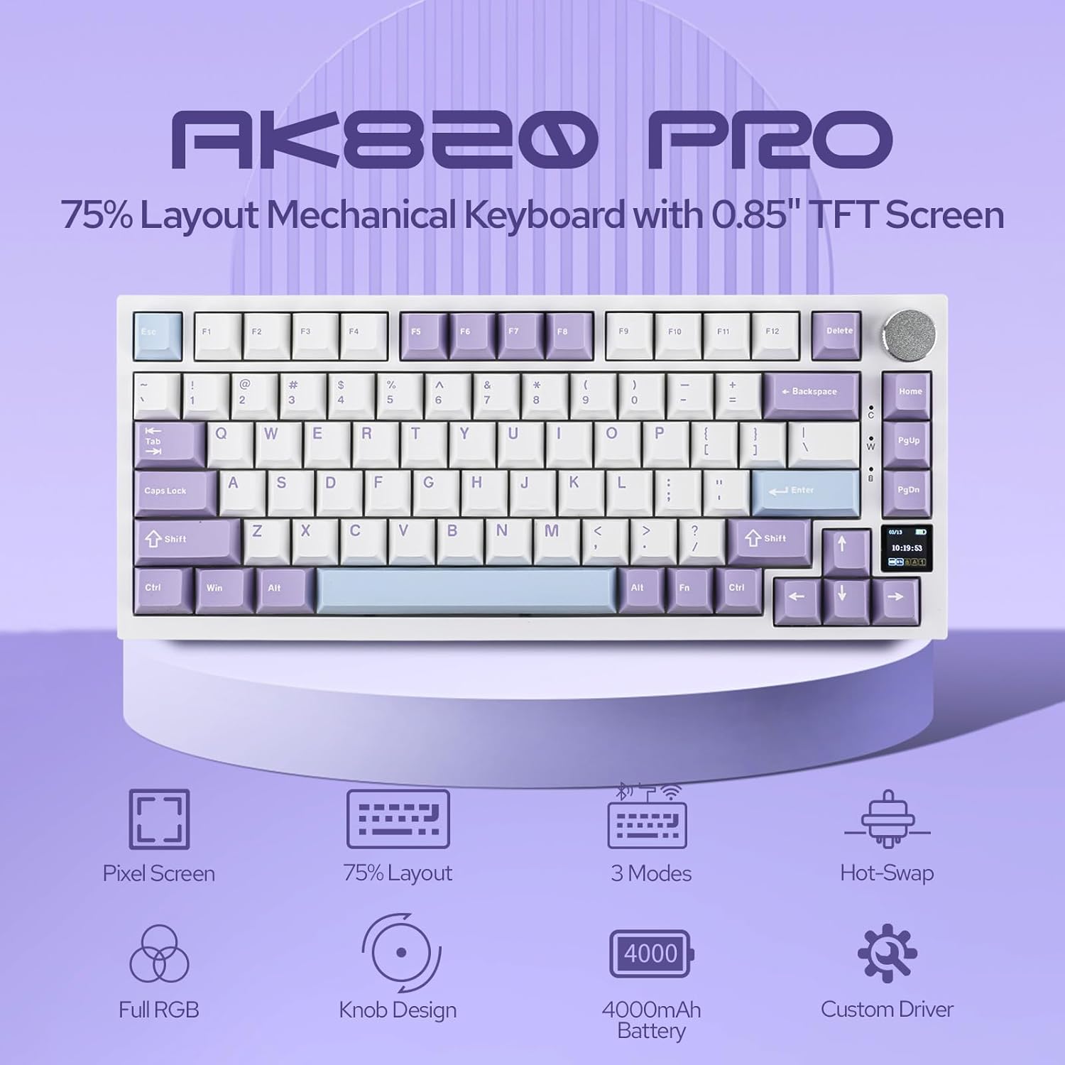 EPOMAKER Ajazz AK820 Pro レビュー｜75％配列・ガスケットで“コトコト感”良好。